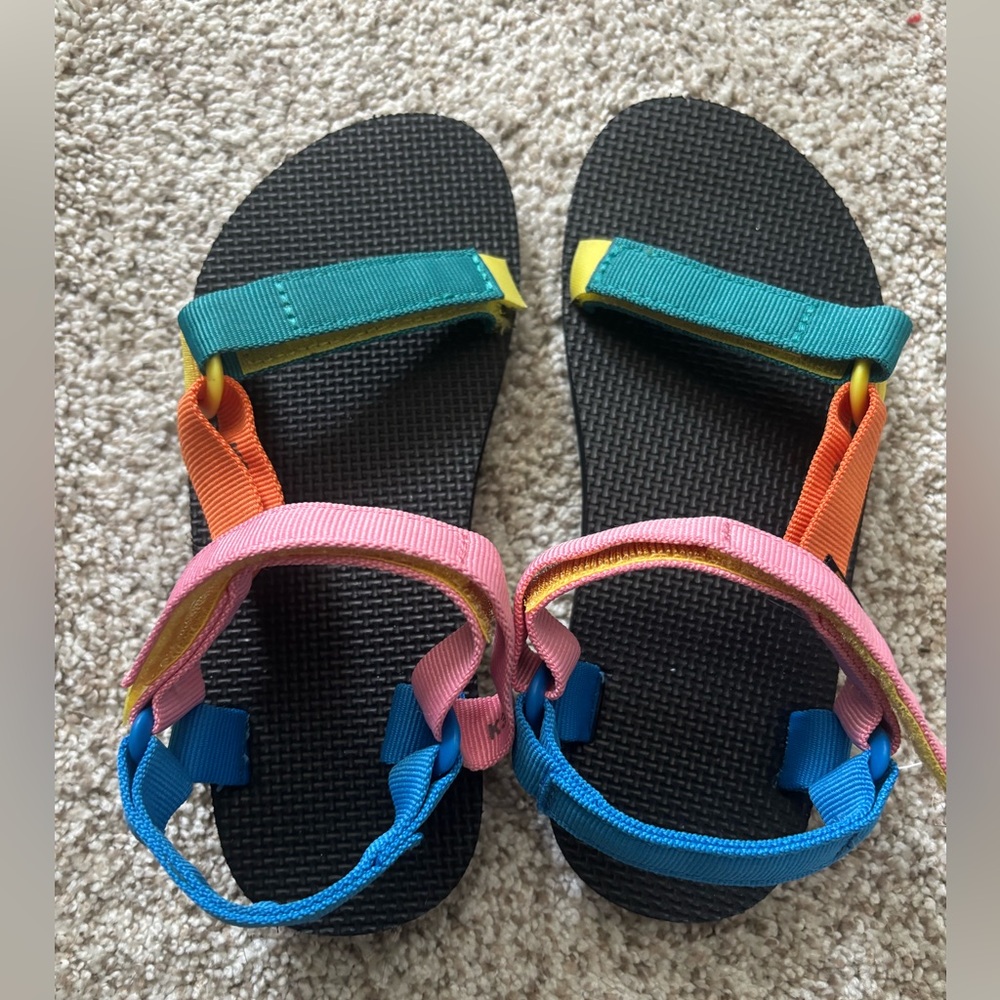 TEVA COLORBLOCK Kids Strappy Summer Sandals size 3